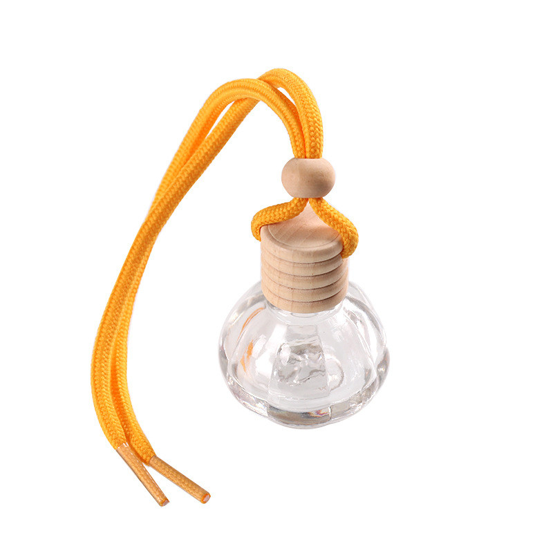 10ml Wooden Cap Car Hanging Perfume Bottle Diffuser Transparent