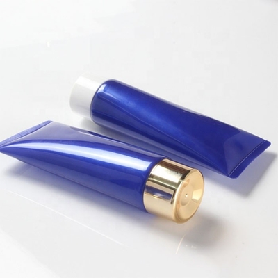 Flip Lid Blue 100ml Cosmetic Squeeze Tube For Body Lotion